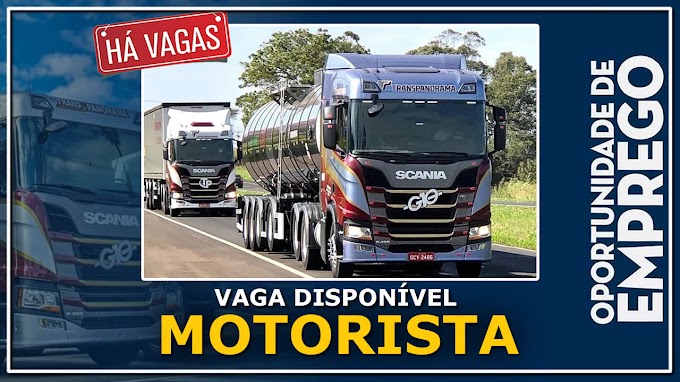 Trans panorama abre vagas para Motorista Carreteiro 