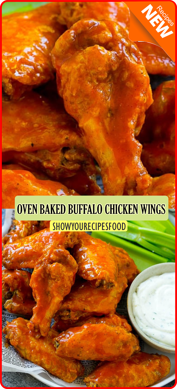 OVEN BAKED BUFFALO CHICKEN WINGS | Show You Recipes