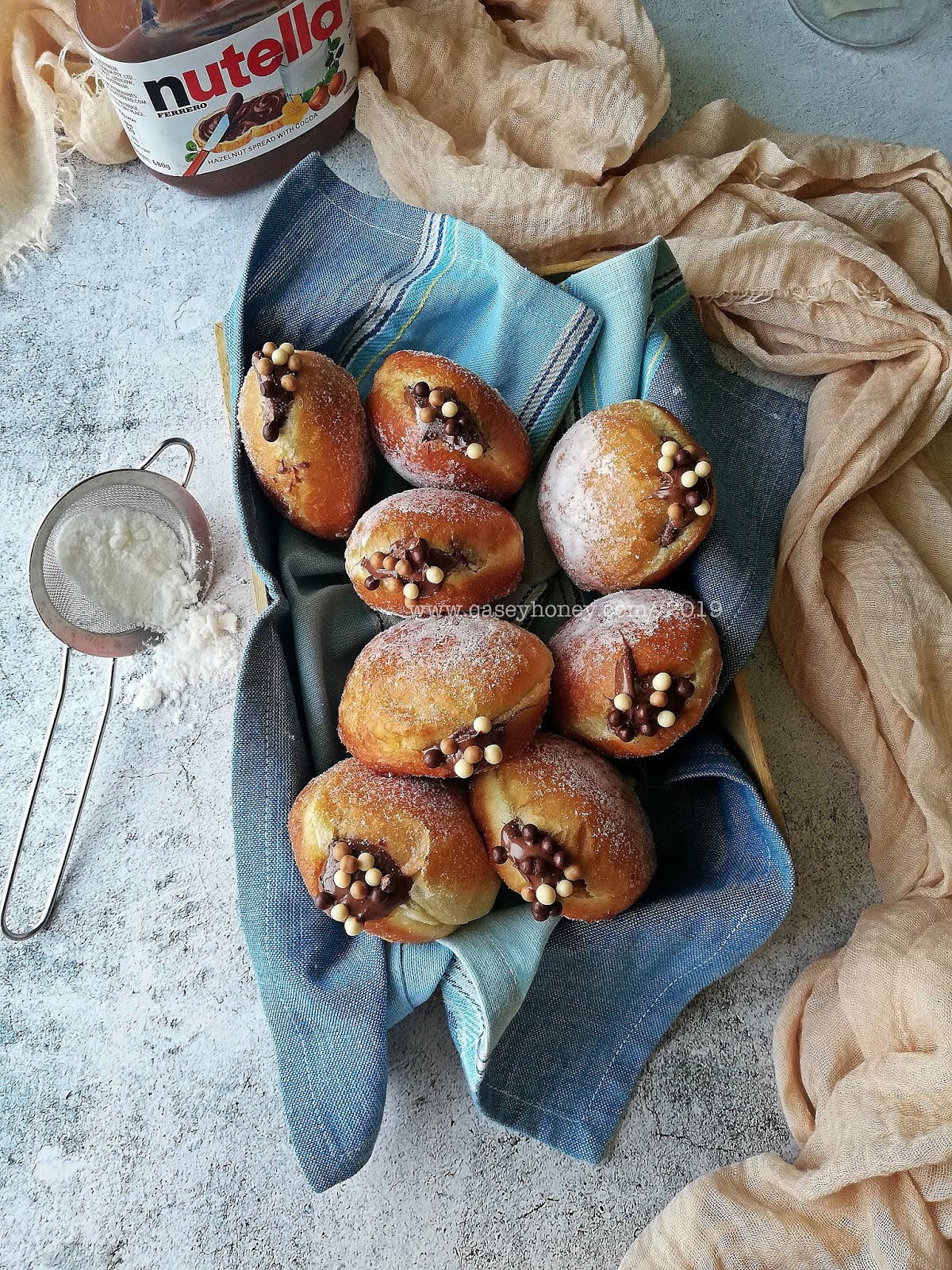 Resepi Viral Overnight Bomboloni Nutella Italian
