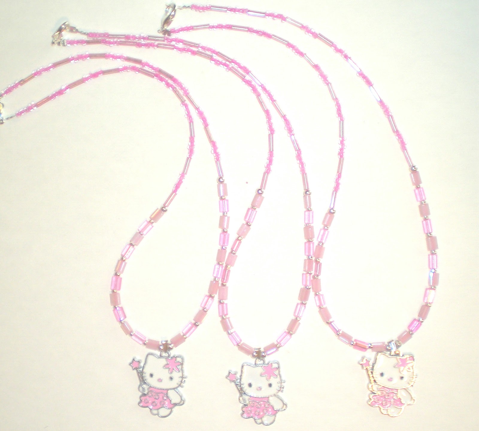 Charm Gurlz 3 Best Friend Hello Kitty Necklaces