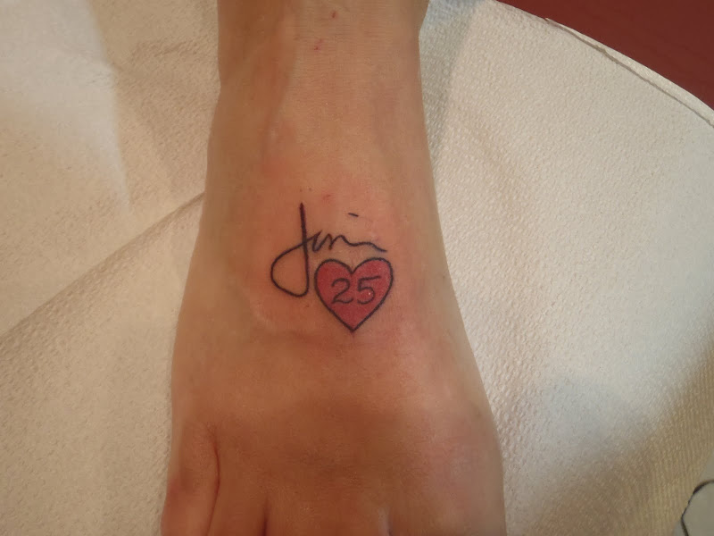  for their 25th anniversary. Sweet woman and this was her first tattoo title=