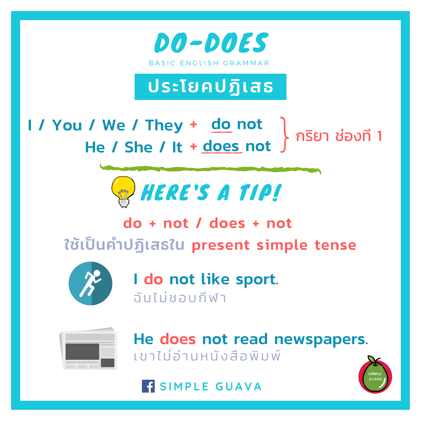 Verb To Do หลักการใช้ Do / Does ภาษาอังกฤษ