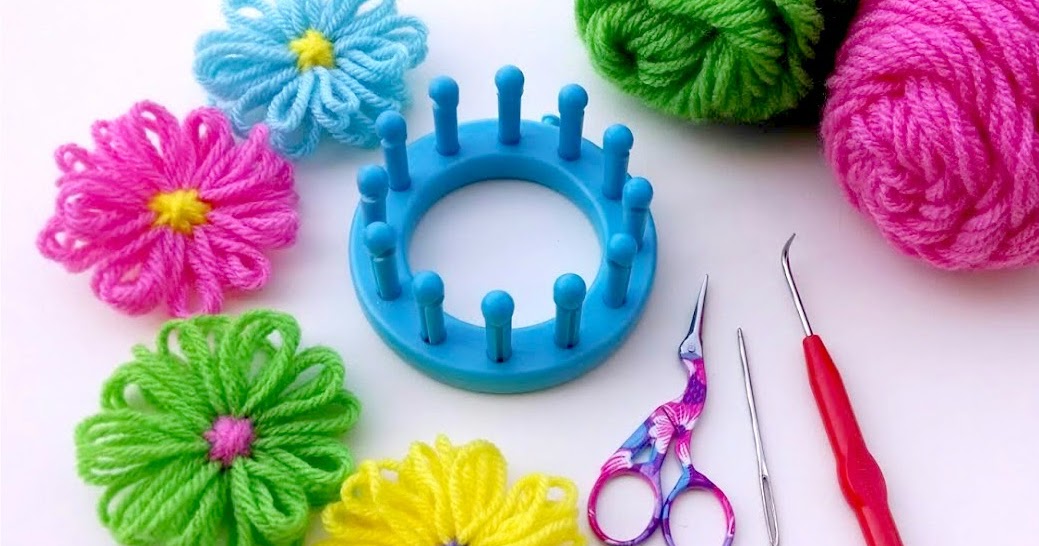 Fiber Flux: How to Make a Loom Flower
