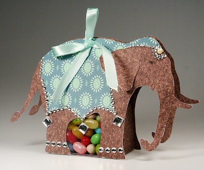 Templates for Party Boxes or Party Souvenirs. Elephant Box