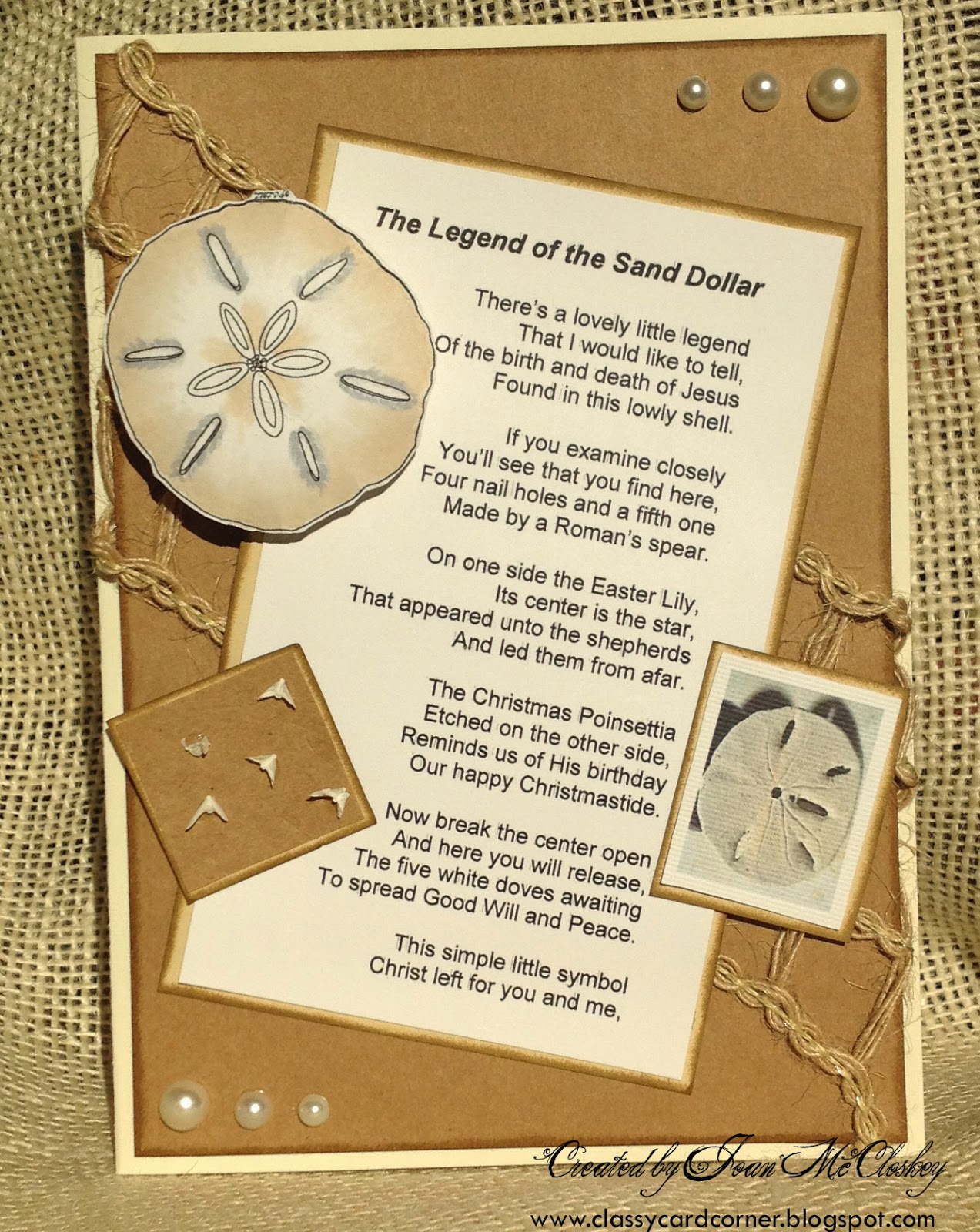 Printable Legend Of The Sand Dollar Story