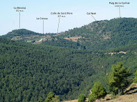 Vista dels voltants de L'Estany des del Camí Ramader