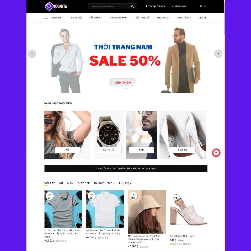 Blogspot Bán Hàng Thời Trang Nam-Nữ Affiliate Chuẩn SEO