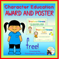 Character Education Award and Poster Free