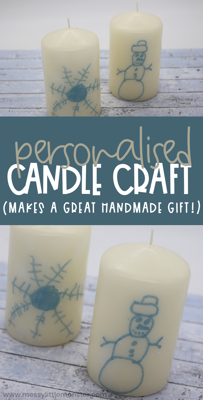 How to make Personalised Candles with Pictures on them Messy Little