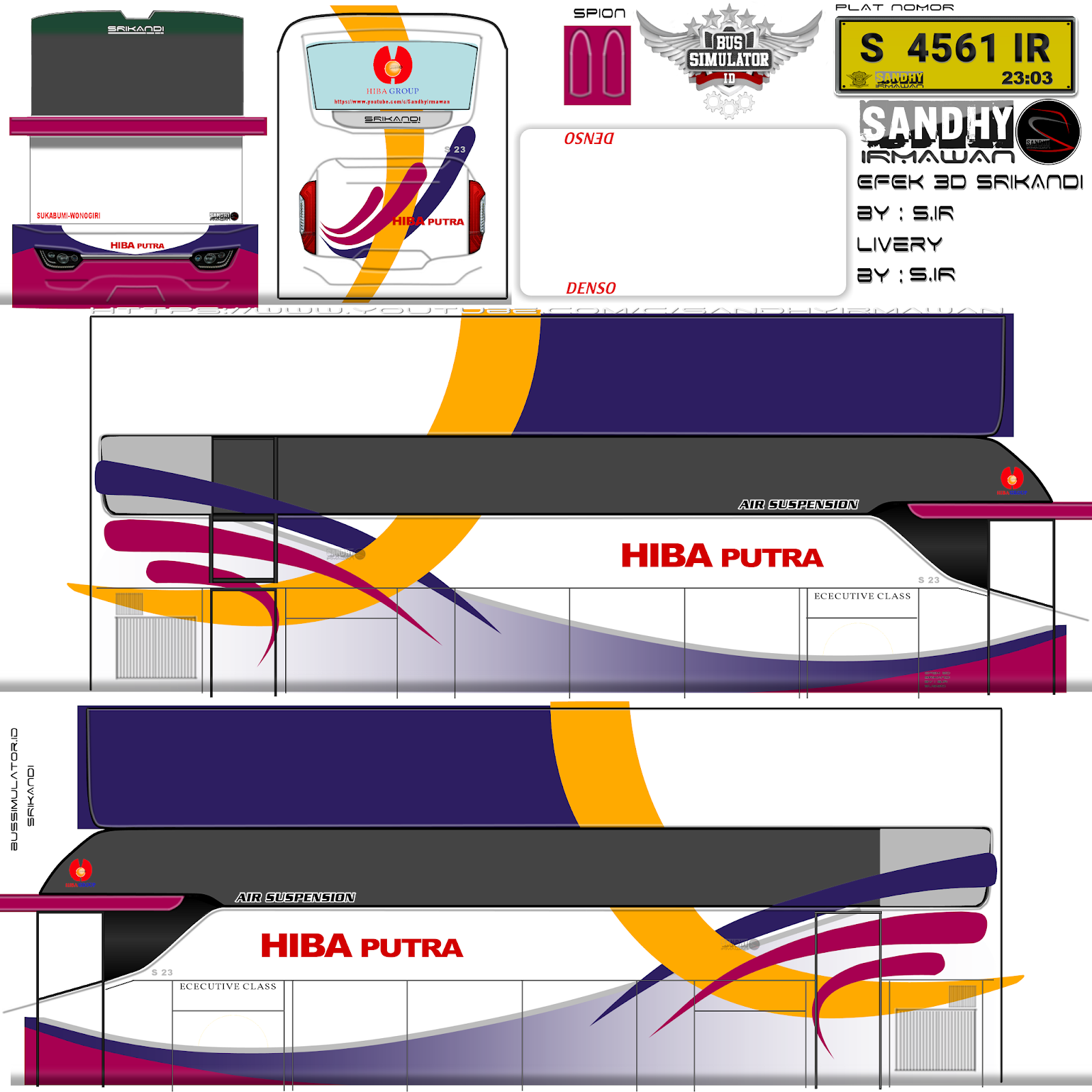 livery bus pariwisata terbaru shd v2.8