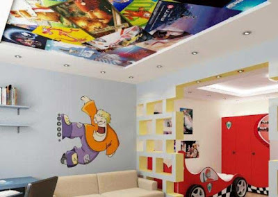 3d ceiling for kids room, 3d ceiling mural for kids false ceiling