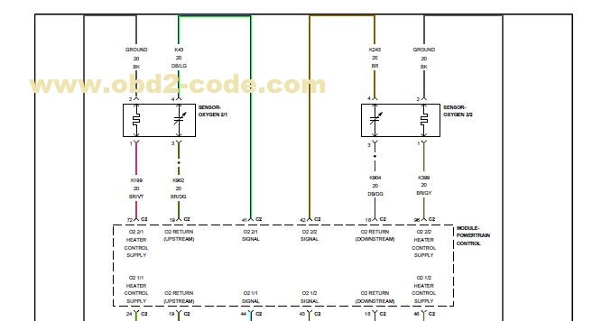 P0058 O2 Sensor 2/2 Heater circuit high - Obd2-code