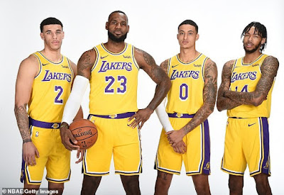 PHOTOS: Lebron James poses with his new LA Lakers team-mates | Welcome to Fire Direct