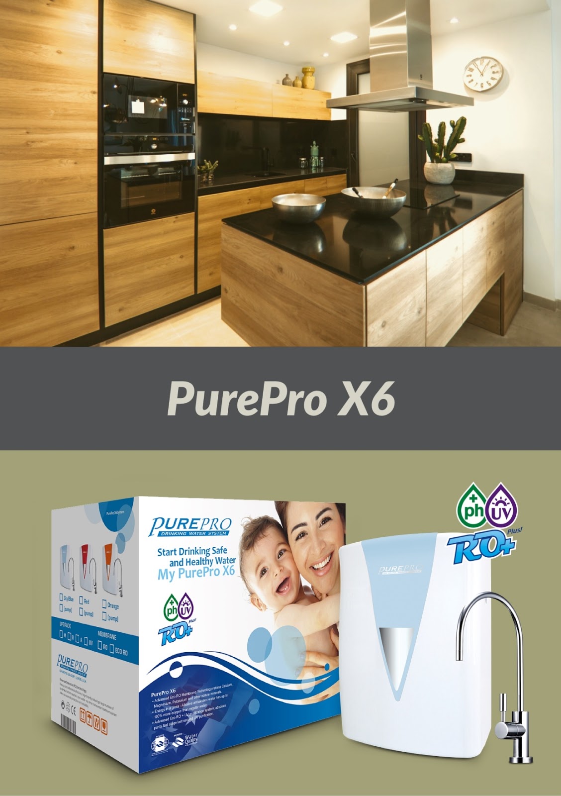 【 淨水器推薦 】美國PurePro® X6 紫外線鹼性RO活水機 - 配備具礦物保護技術的新一代逆滲透膜   