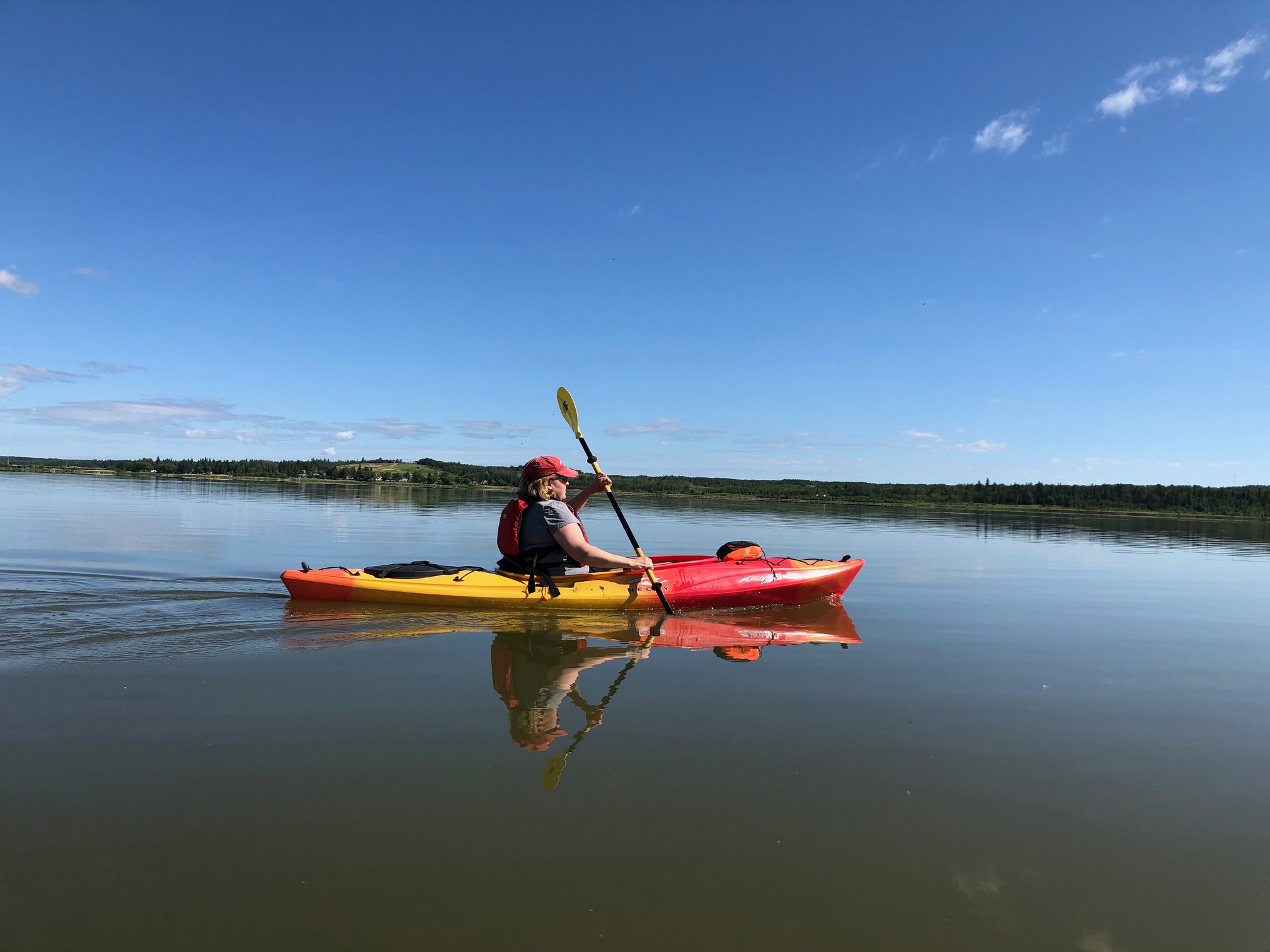 Canoeing Around Edmonton, Alberta, Canada Sandy Lake