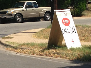 Neighborhood grassroots campaign in Austin to get city to install a stop sign