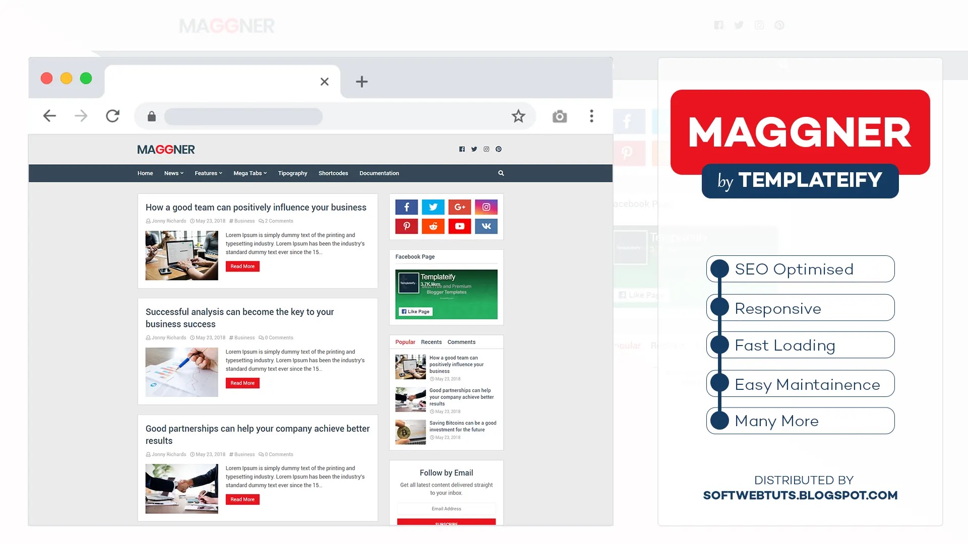 New Maggner - Responsive Blogger Template New Maggner - Responsive Blogger Template