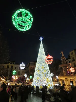 Christmas Tree in Granada, Spain