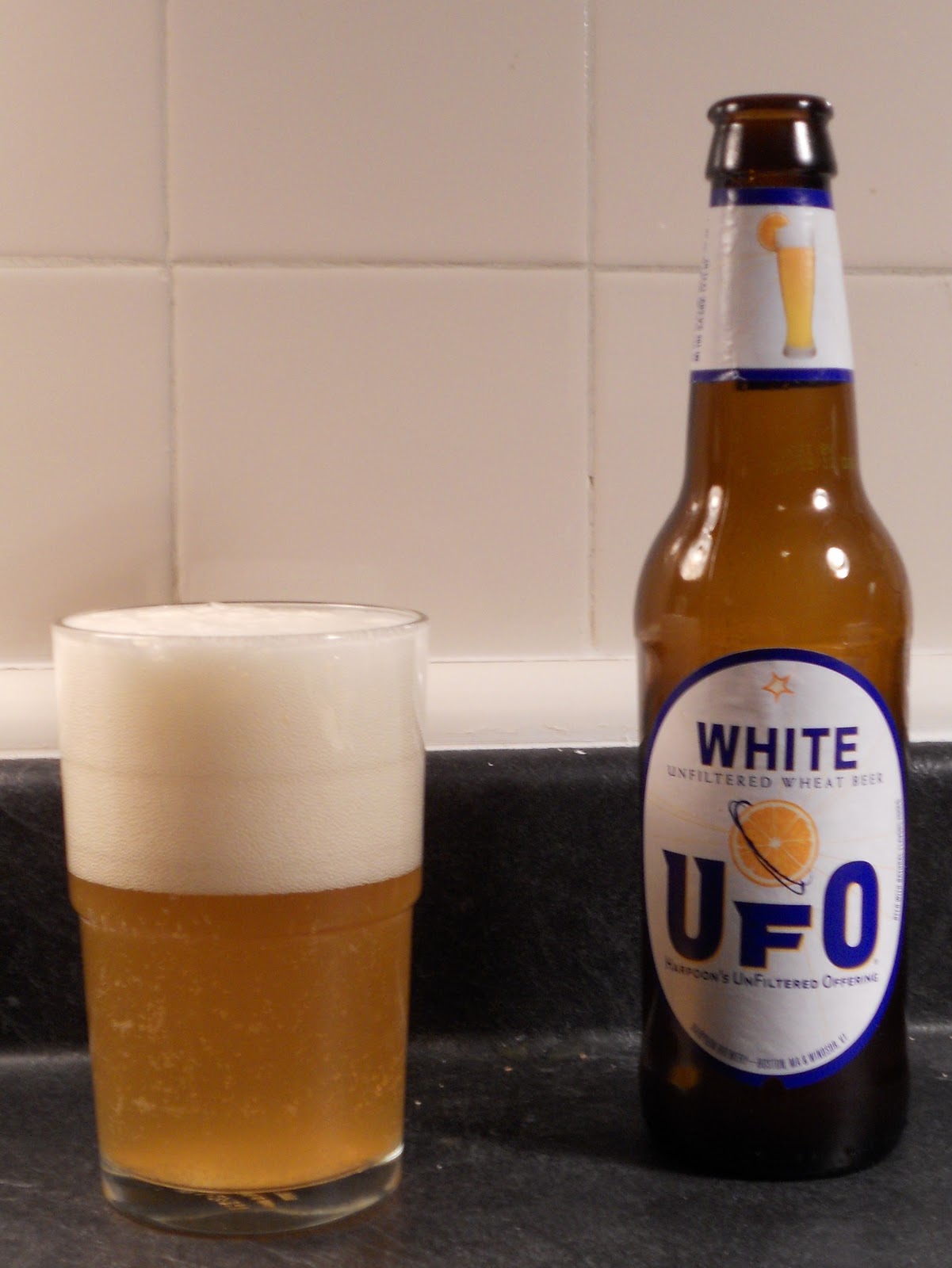 Brews of New England White UFO, Harpoon brewery, Boston, MA