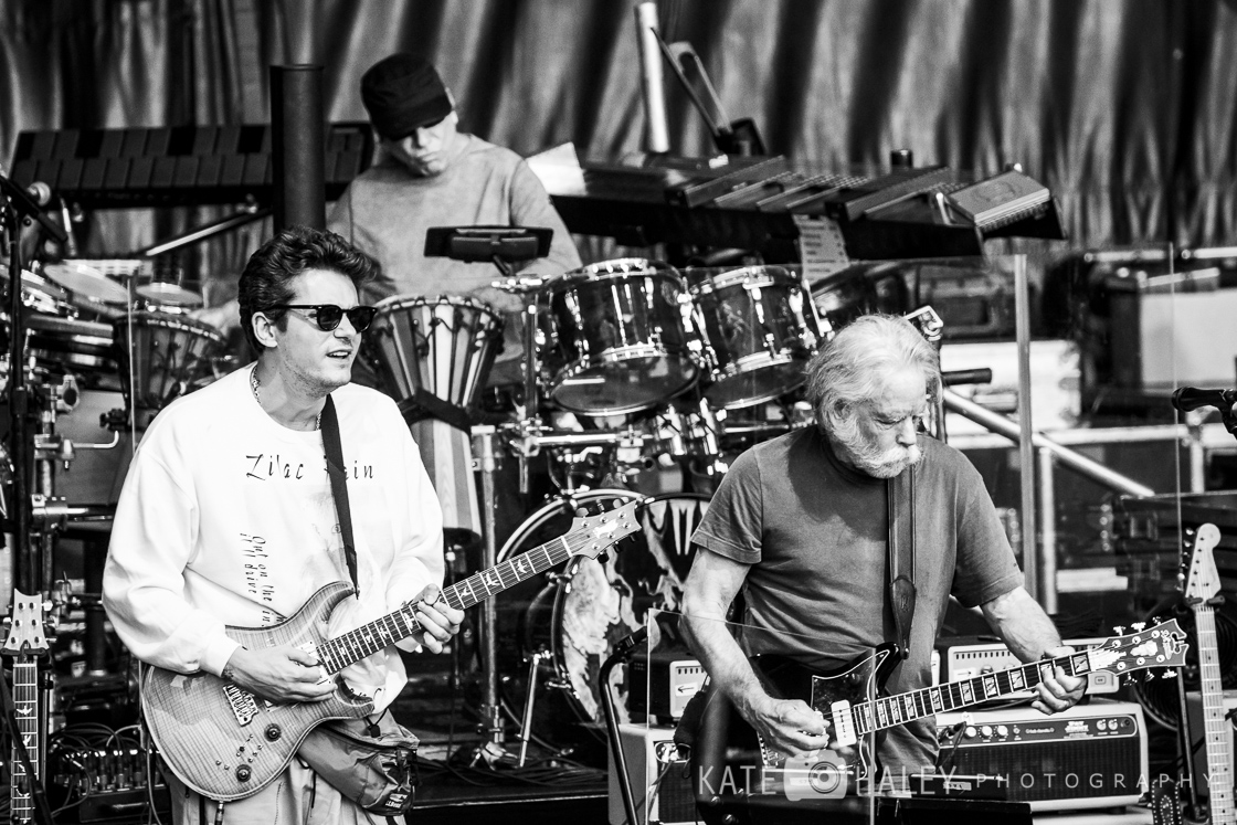 Dead & Company's John Mayer, Mickey Hart, and Bob Weir (Photo: Kate Haley)