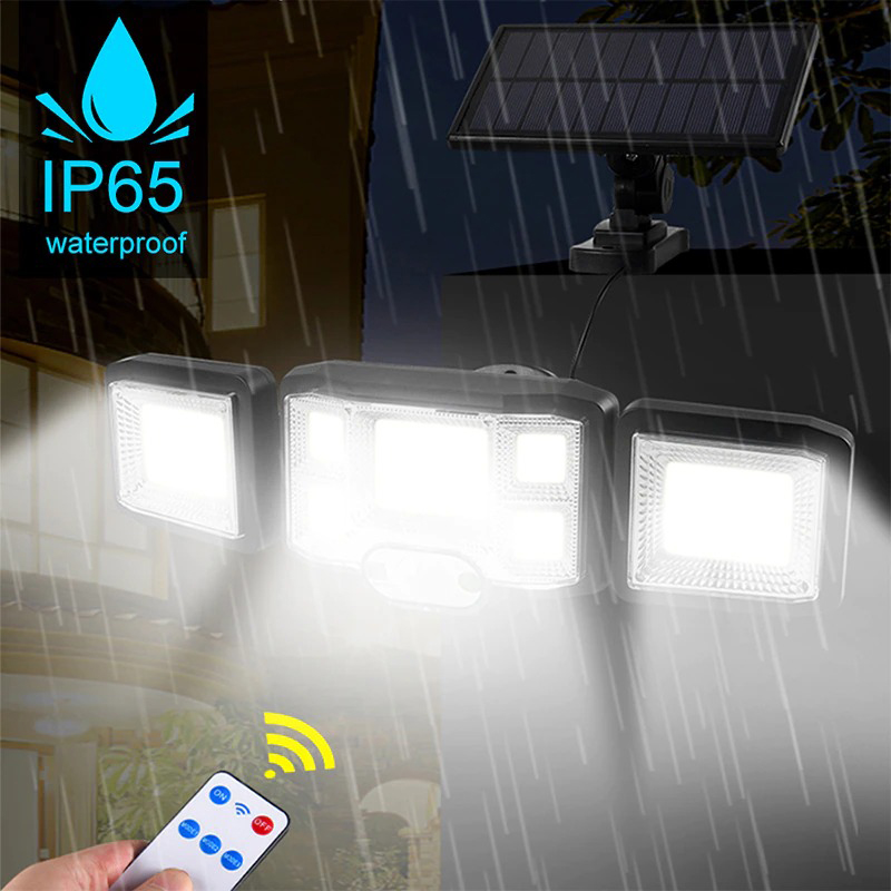 Outdoor Solar Light LED COB Waterproof Wide Angle Motion Sensor Security Lamp