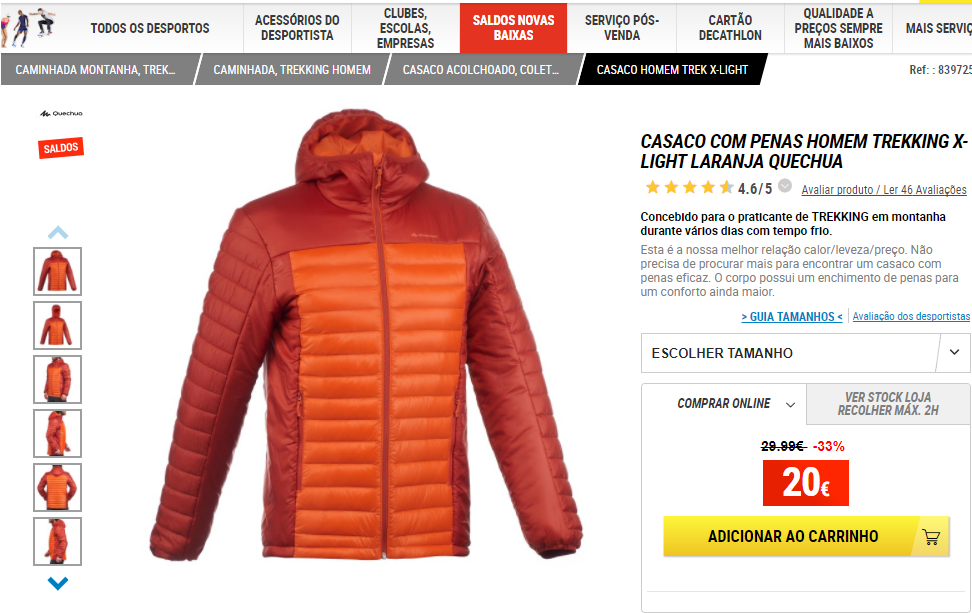 casaco quechua decathlon