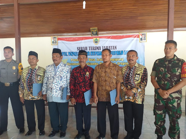 Serah Terima Kades Kepada Pj Kades Jetiskarangpung