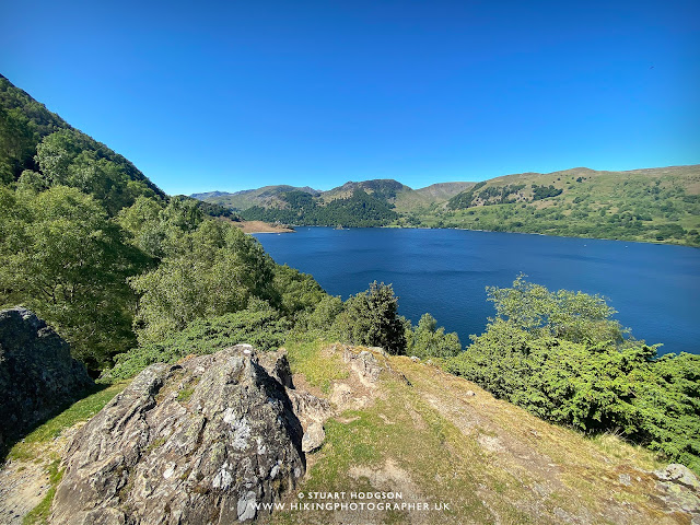 Ullswater walk Howtown Sandwick Glenridding best walk route map Steamer Boat Lake District lakes