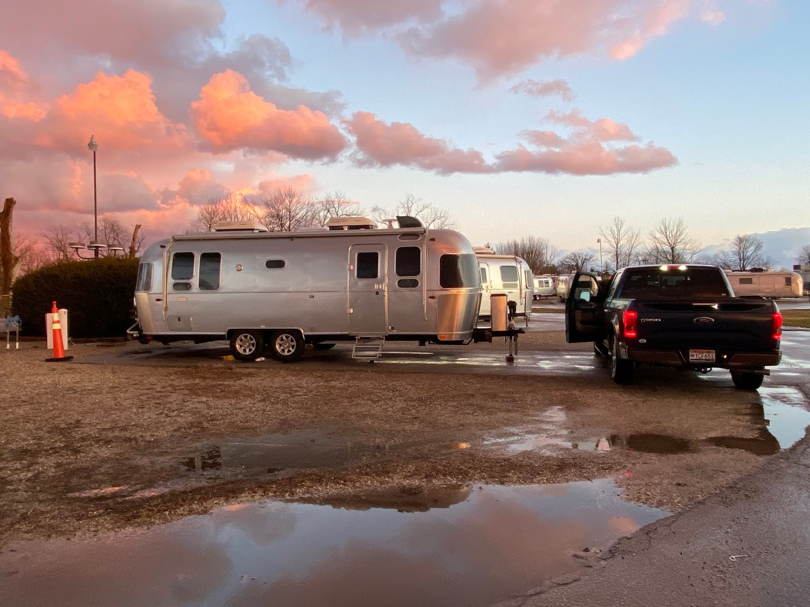 Cozy Rosie Airstream Terraport Jackson Center, Ohio (March 2020)