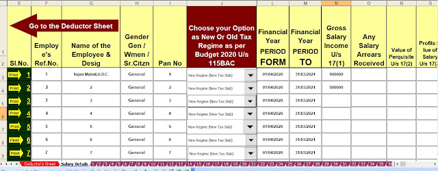 Automated Income Tax Revised Form 16 for the F.Y.2020-21