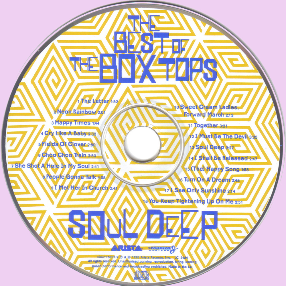 Rockasteria The Box Tops The Best Of Box Tops (196770 us, wondrous