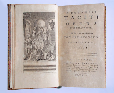 Tacito - opera omnia - edizione curata da Gronovius Tacito - opera omnia - edizione curata da Gronovius - 1743 - libro antico