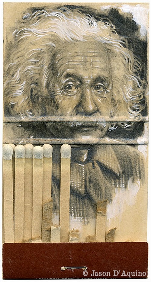02-Einstein-Jason-D-Aquino-Vintage-Matchbook-Drawings-www-designstack-co