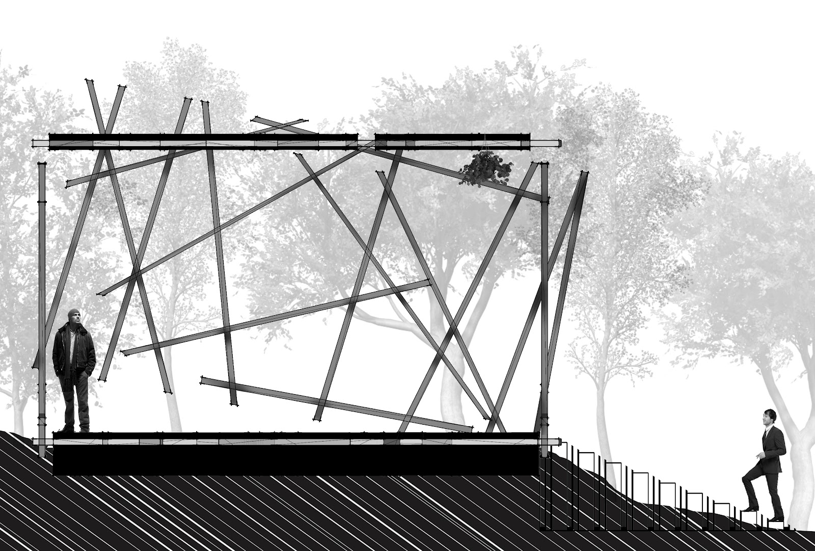 Architektia Plant room and Stair Section