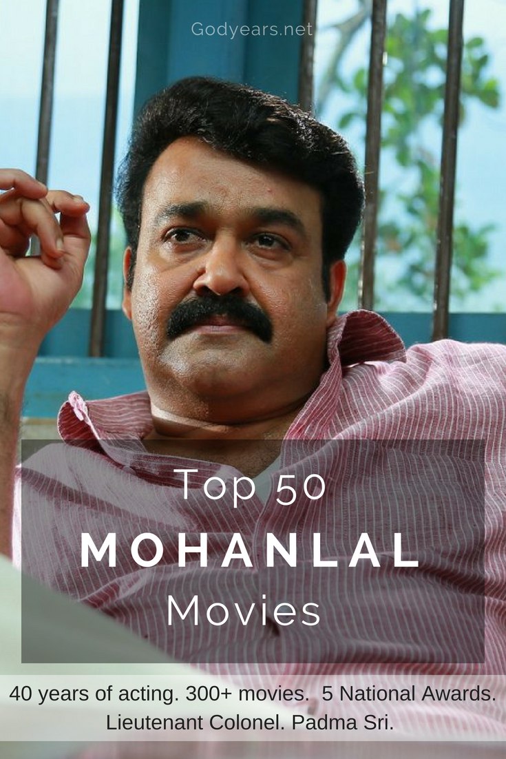 A list of the top 50 Greatest hits of Malayalam actor Mohanlal