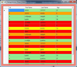 vb change datagridview row back color