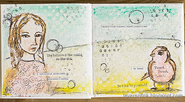 Layers of ink - Pastel Journal Page Tutorial by Anna-Karin Evaldsson.