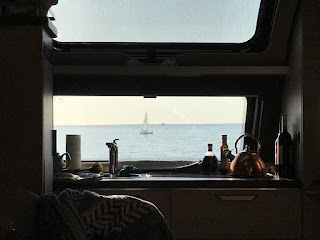 View from front window- Knaus Sudwind 500 PF