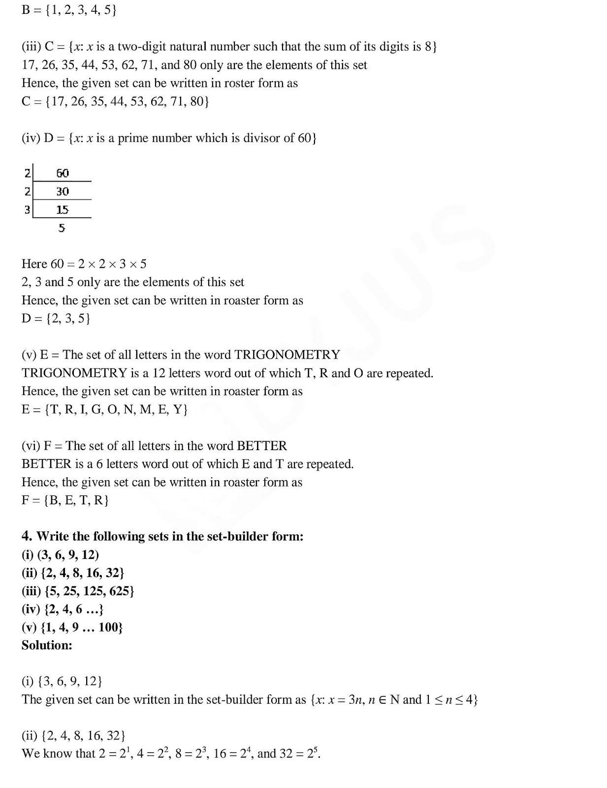 NCERT Solutions for Class 11 Maths Chapter 1 Sets Vidfom Elearning