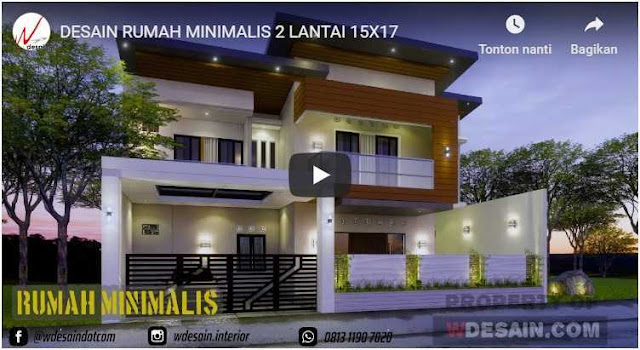Desain Rumah Ukuran Tanah 15x20m 2 Lantai Model Minimalis Modern Desain Rumah Minimalis