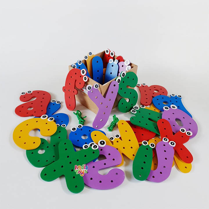 Menjahit Huruf Kecil New - SEBUTIK EDUTOYS