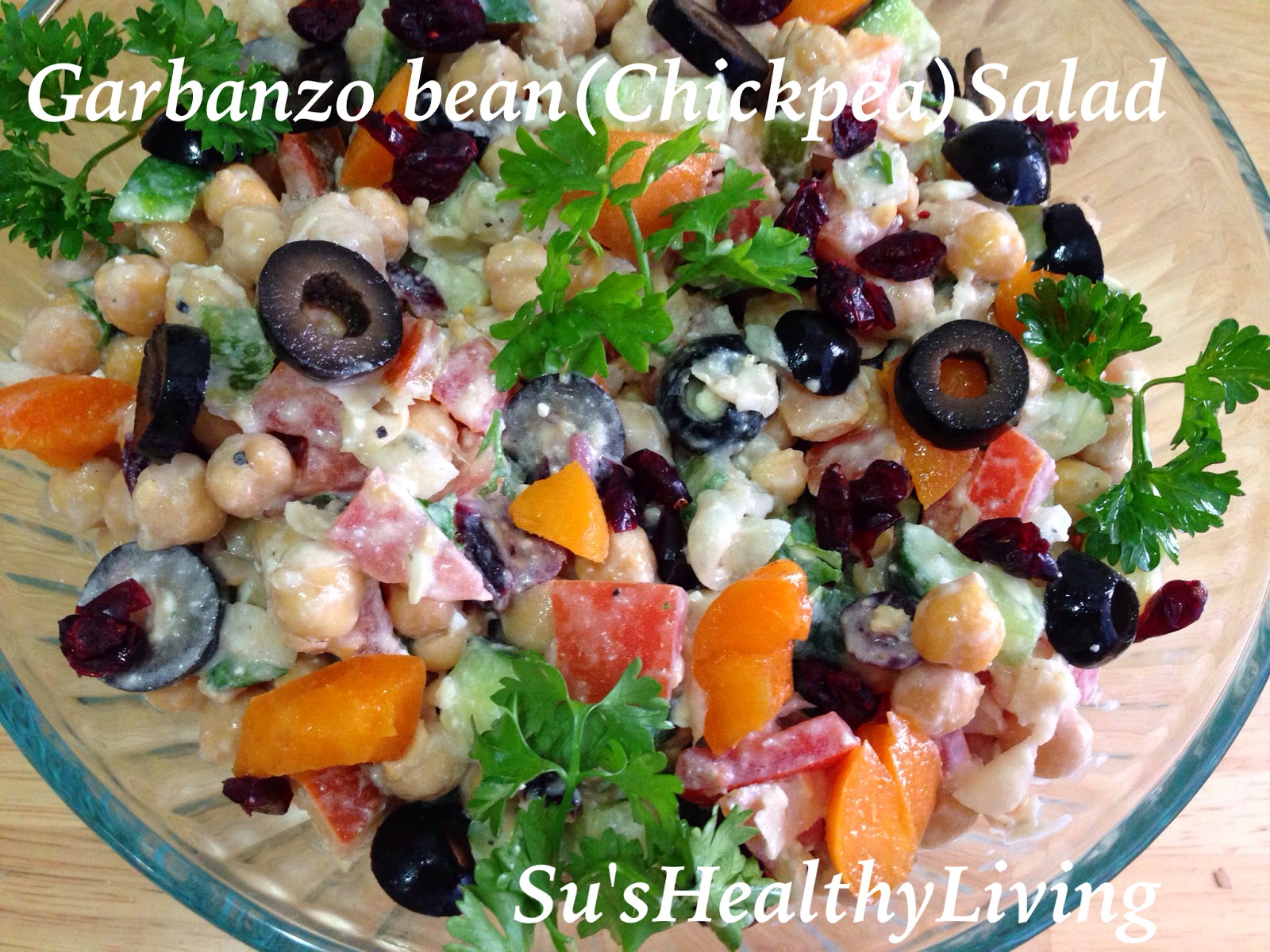 Su'sHealthyLiving Meatless Monday Creamy Garbanzo bean (Chickpea) Salad