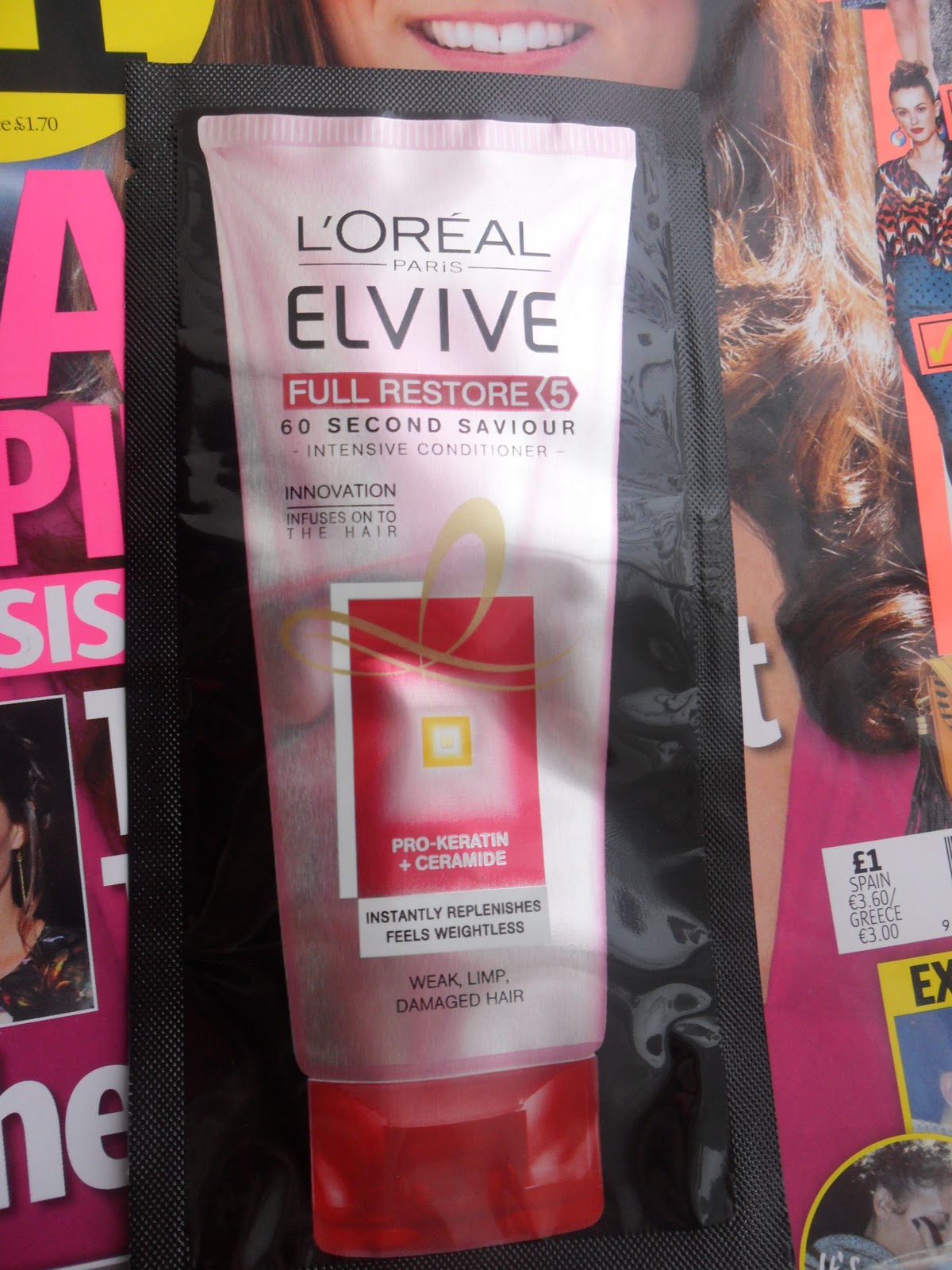 shopuntilyoudrop FREE sample of L'OREAL ELVIVE intensive conditioner