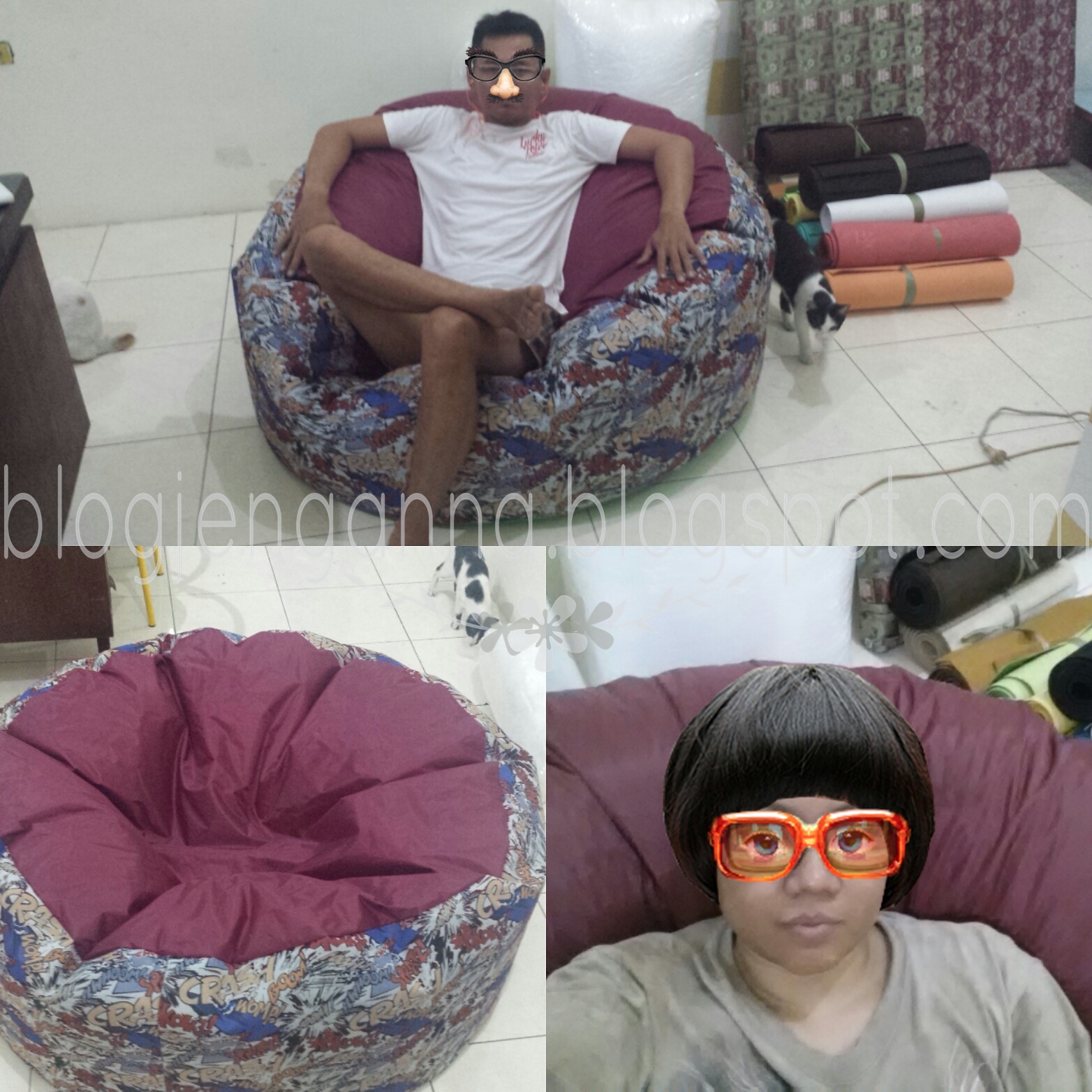 Membuat sofa bean bag sendiri La femme écrit
