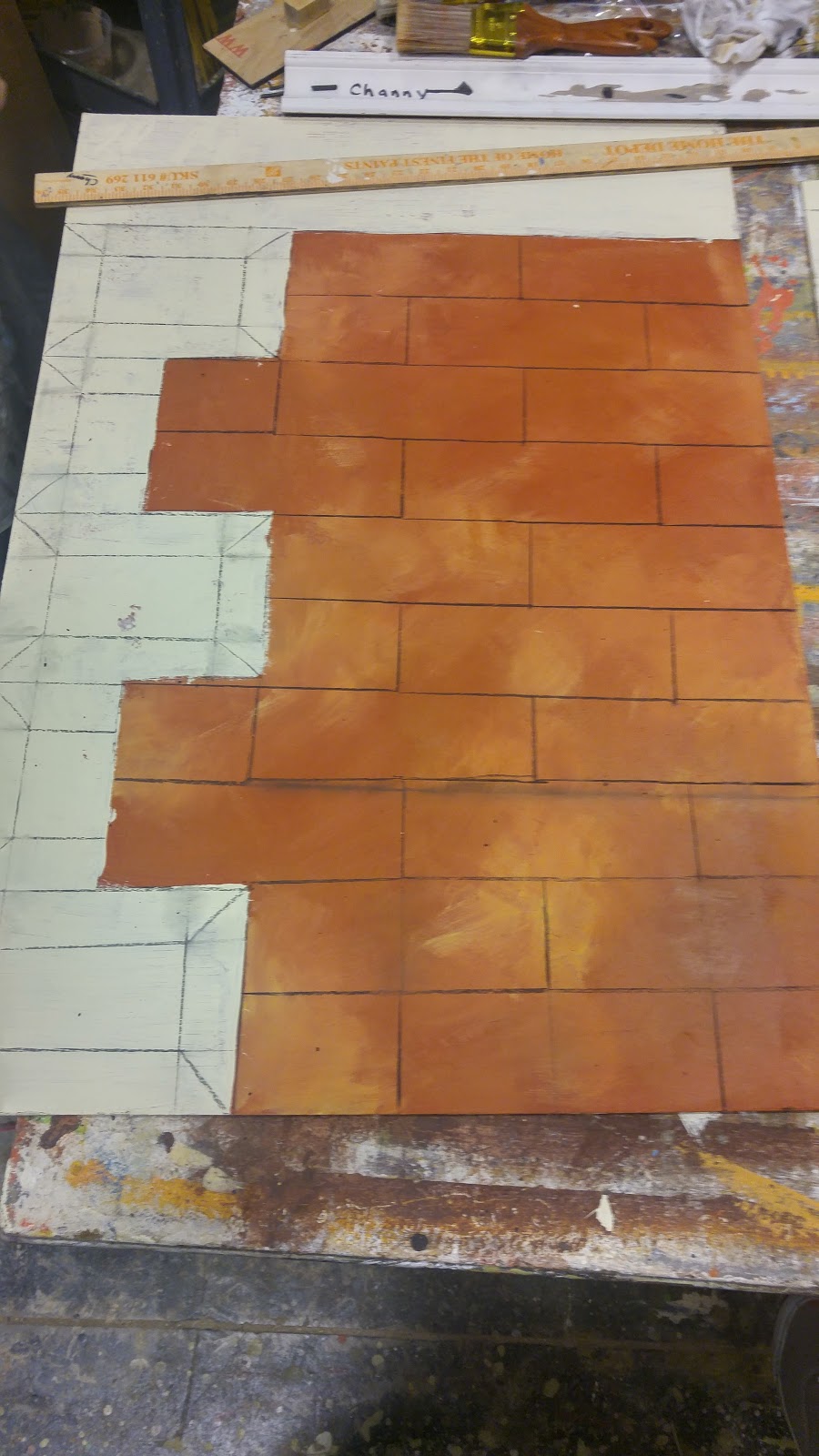 this is one of my classmates work as I to take a picture of mine