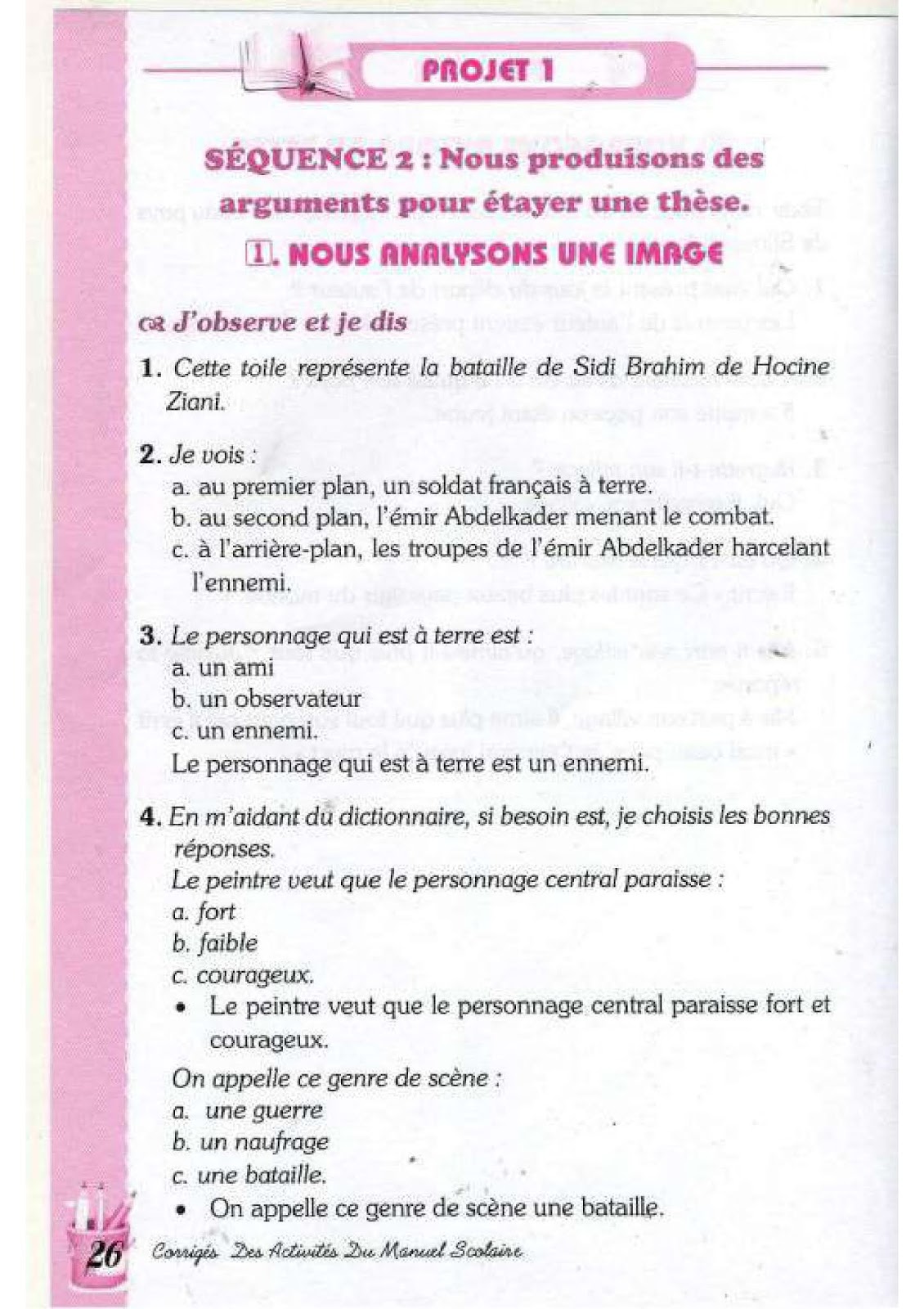 حل تمارين صفحة 29 الفرنسية للسنة الرابعة متوسط - الجيل الثاني