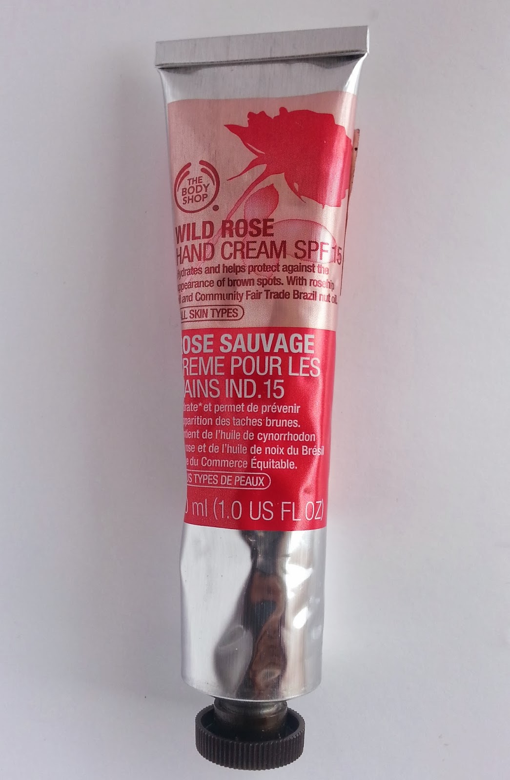 A Chick With Review #11: The Body Shop: Wild Rose Hand Cream SPF 15