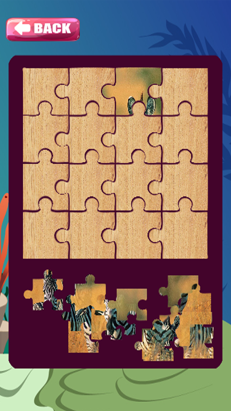 Puzzle Zebra Games And Jigsaw For Kids