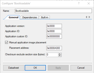 Bootloadable Component Configuration