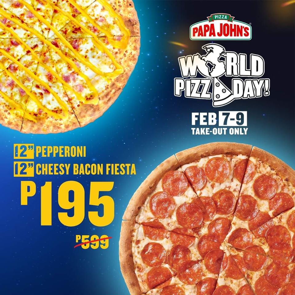 Manila Shopper Papa John's World Pizza Day Promo Feb 2020
